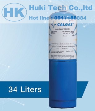 Bình khí chuẩn CALGAZ 4% O2, cân bằng N2