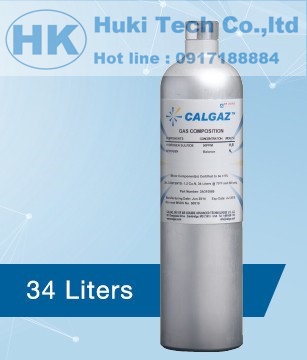 Bình khí chuẩn CALGAZ 10PPM H2S 50PPM CO 2.5% CH4 18% O2