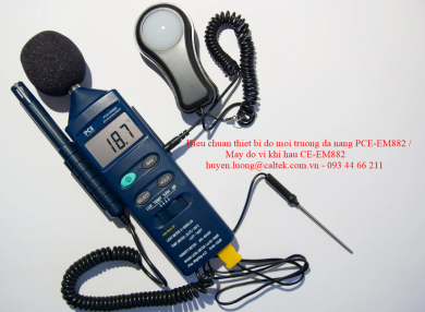 Hiệu chuẩn Thiết bị đo môi trường đa năng PCE-EM882 / Máy đo vi khí hậu PCE-EM882